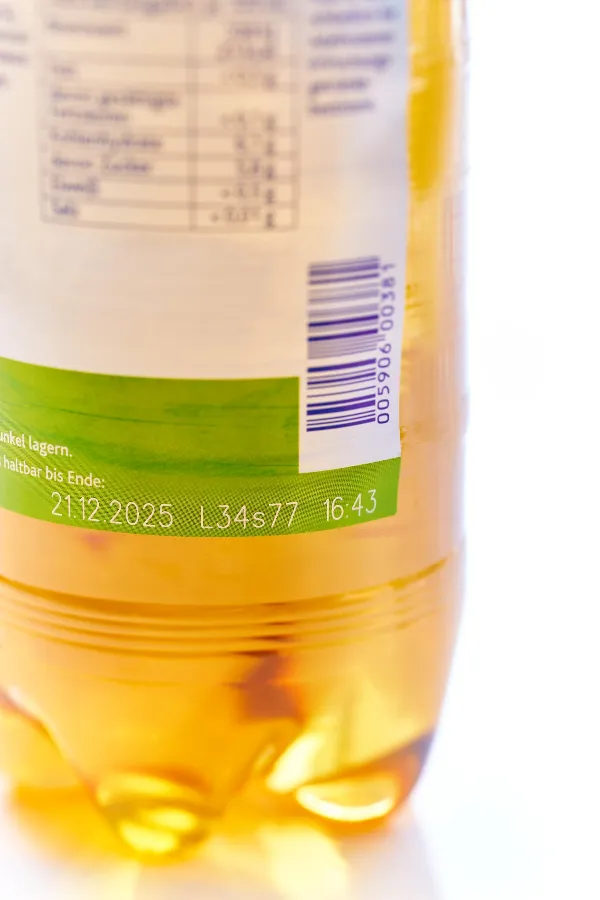 Expiry date on PET bottle